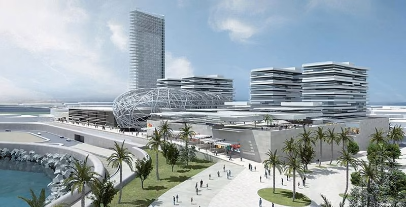 Marina Shopping, Casablanca, a Linkology parking systems installation (architectural render)